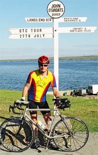 Roy Gardiner at John O'Groats 27th July 2003